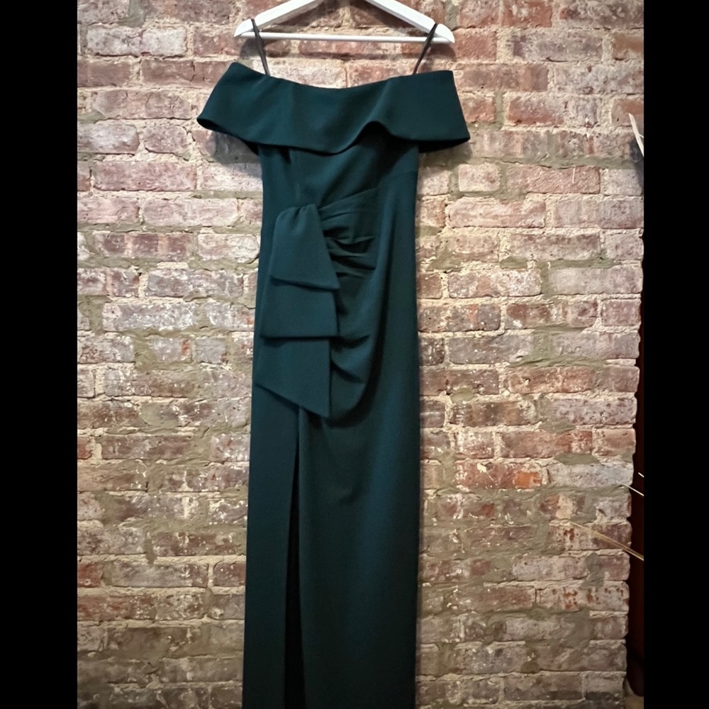 XSCAPE Off-The-Shoulder Gown